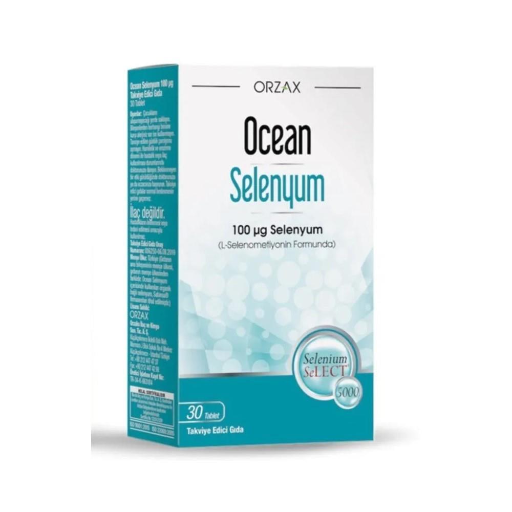 Ocean Selenium Dietary Supplement - 200 mcg Selenium, 60 Tablets for Immune Support