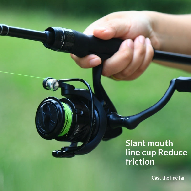 Long Cast High Speed All Metal Black Warrior Micro Baitcasting Reel