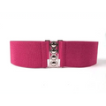 Elastic Wide Strap Plus Size Belts For Women Classic Party And Casual Dress Metal Snap Button Belts For Women