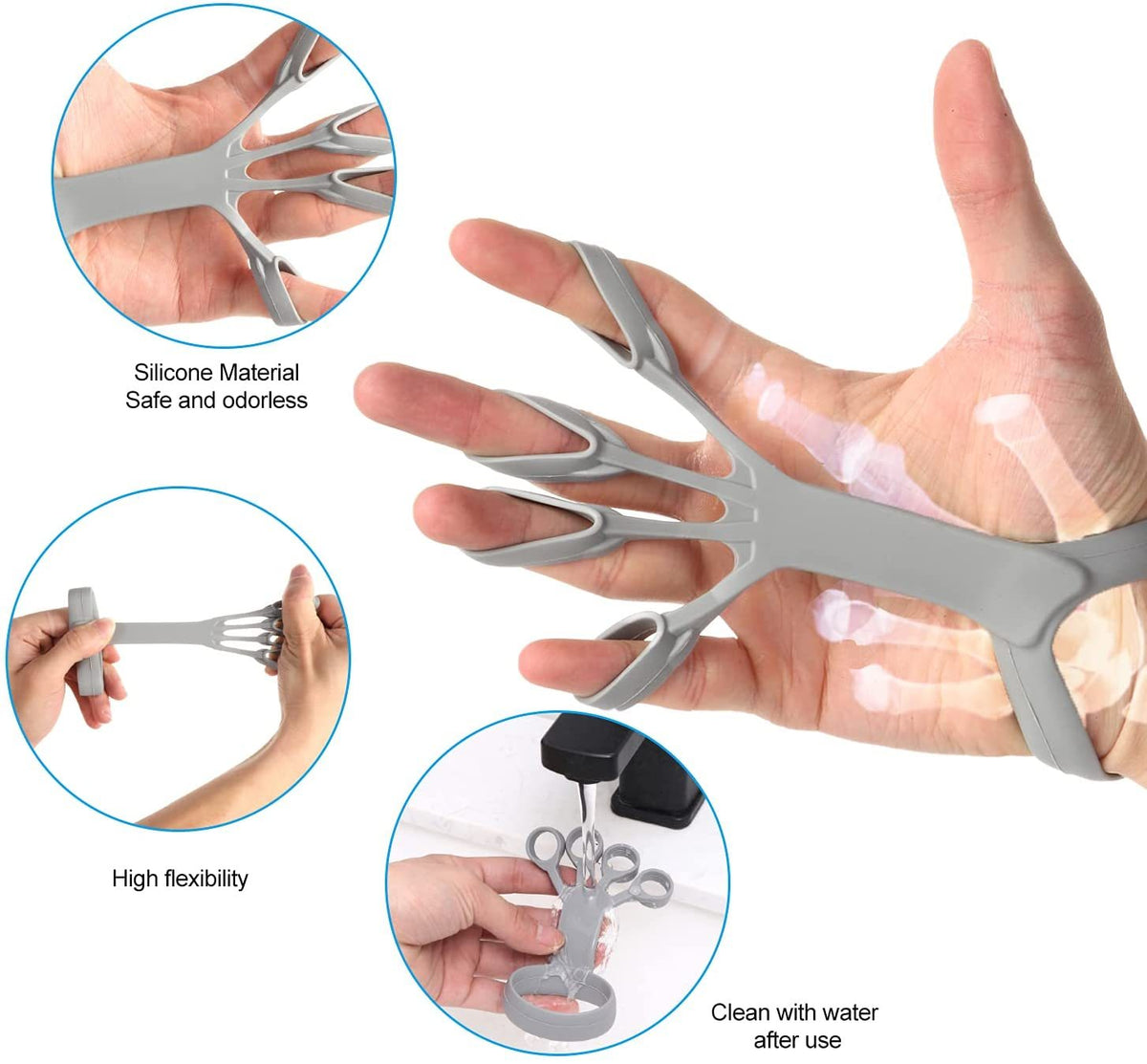 Silicone Finger Grip Trainer for Arthritis Relief