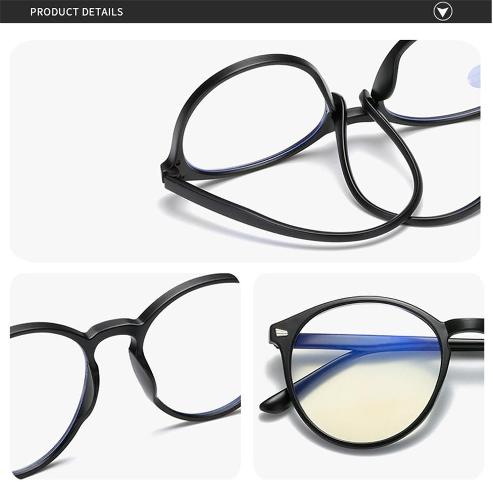 Fashionable Women And Men Round Reading Glasses Fashion Ultra Light Anti Blue Light Eyeglasses Unisex Stylish Eyeglasses Glasses Clear Lens Diopters +1+1.5+2+2.5+3+3.5+4