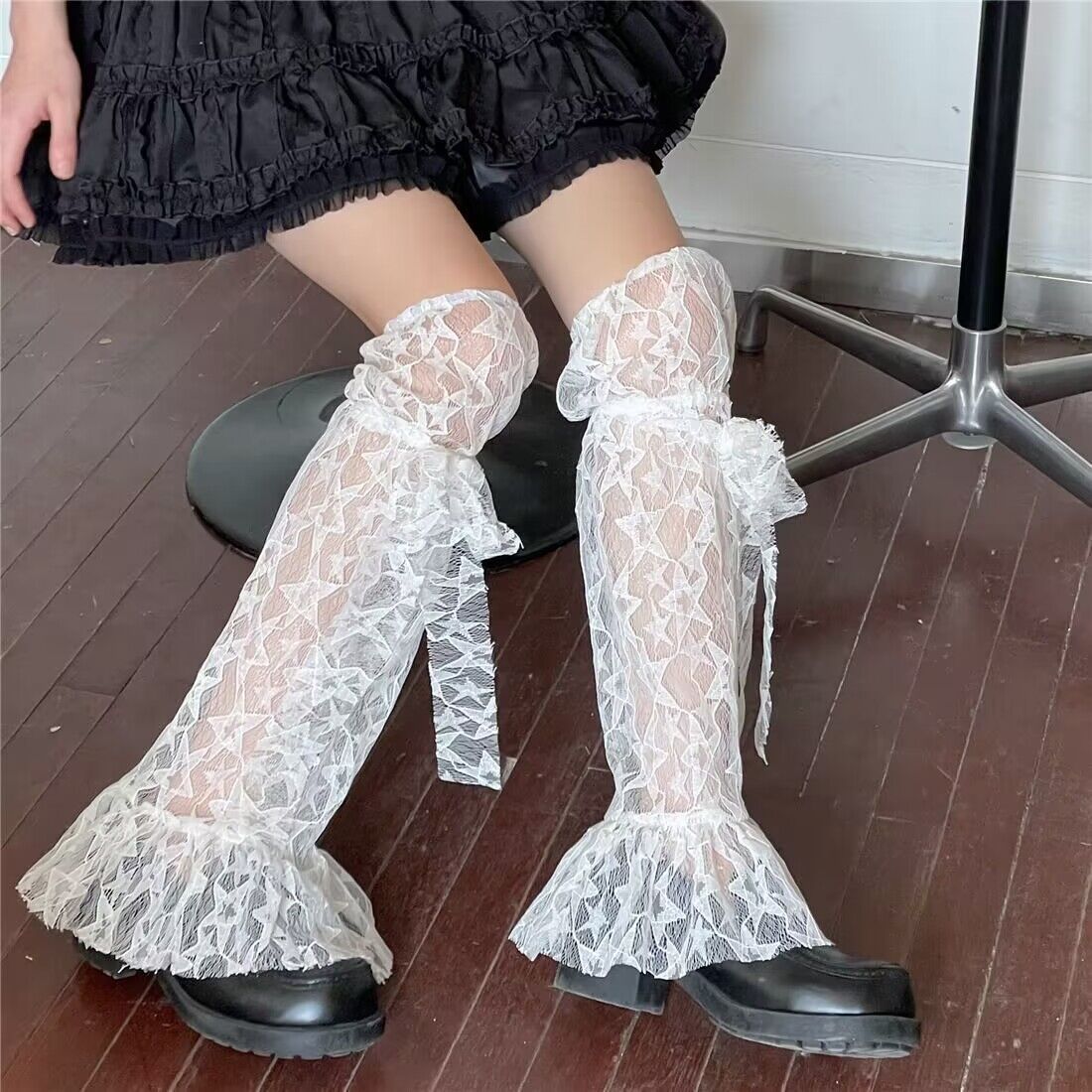 Girl Sweet Girl Foot Sock Lolita Cute XINGX Thin Lace Leg Warmer