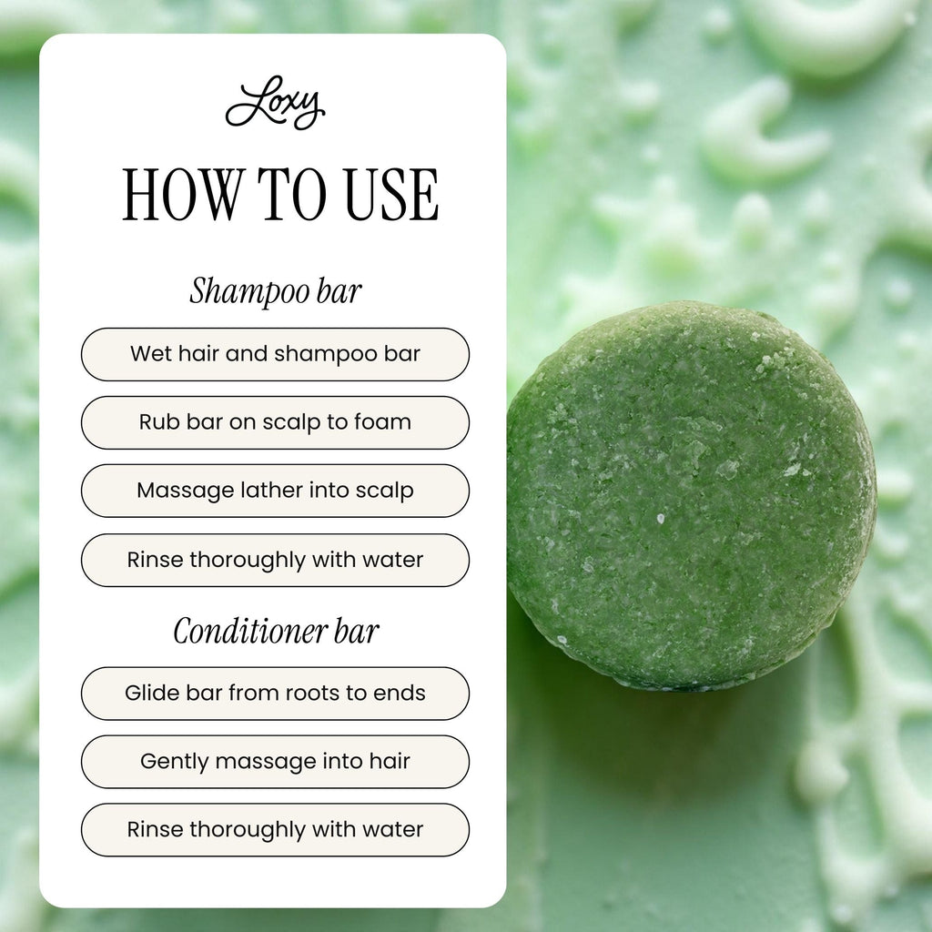Fortify: Shampoo Bar & Conditioner Bar for Strength and Fullness with Rosemary Oil & Rice Protein