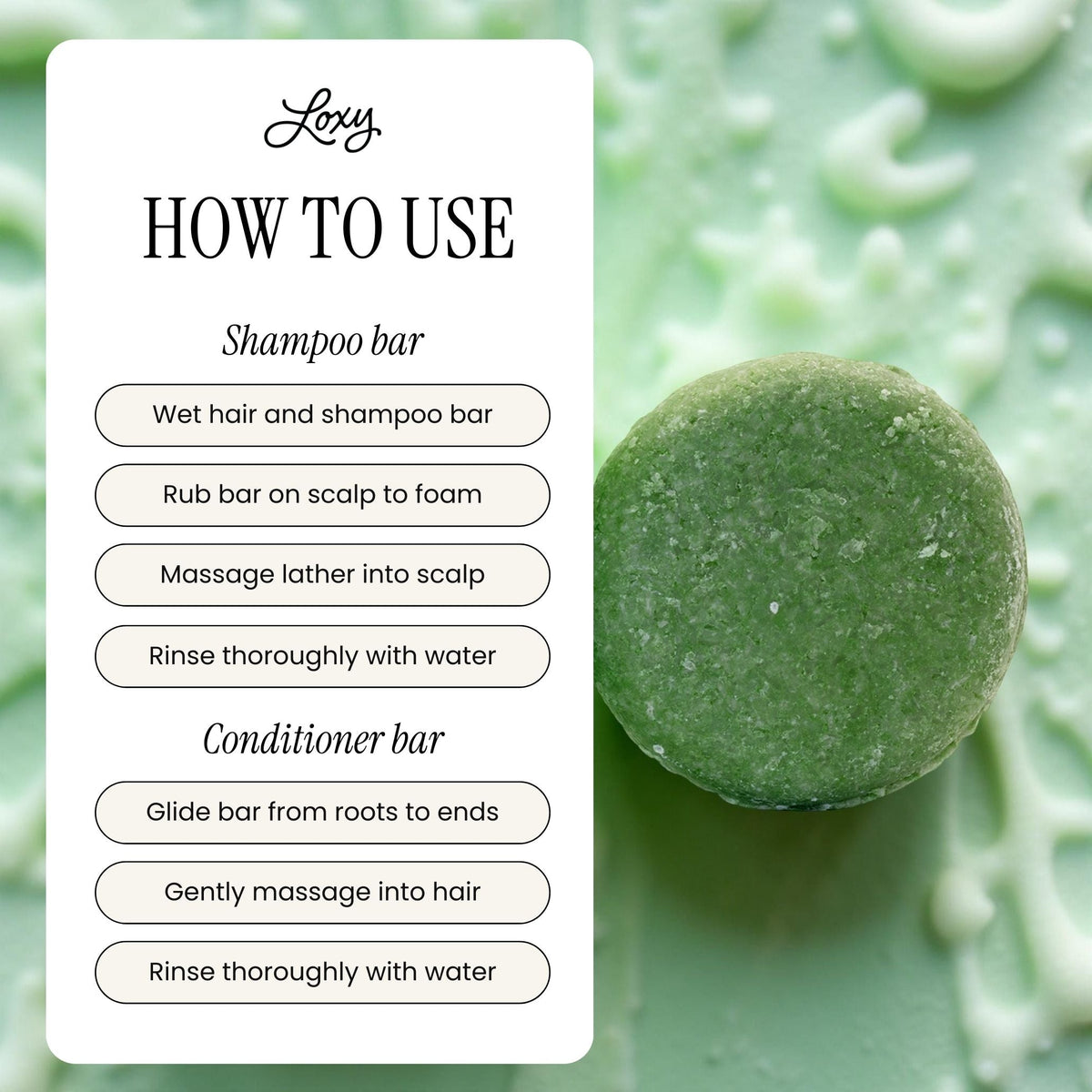 Fortify: Shampoo Bar & Conditioner Bar for Strength and Fullness with Rosemary Oil & Rice Protein