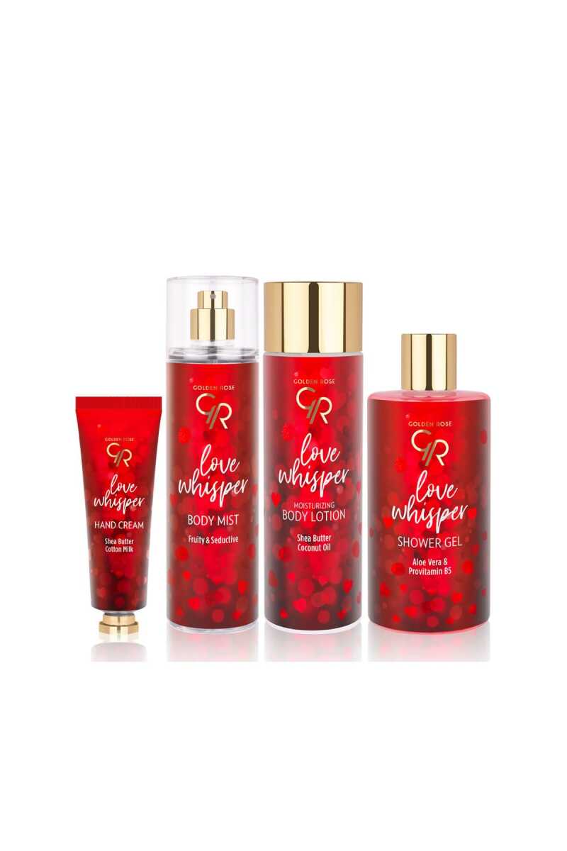 Golden Rose Love Whisper Body Mist with Red Berry and Peach Scent