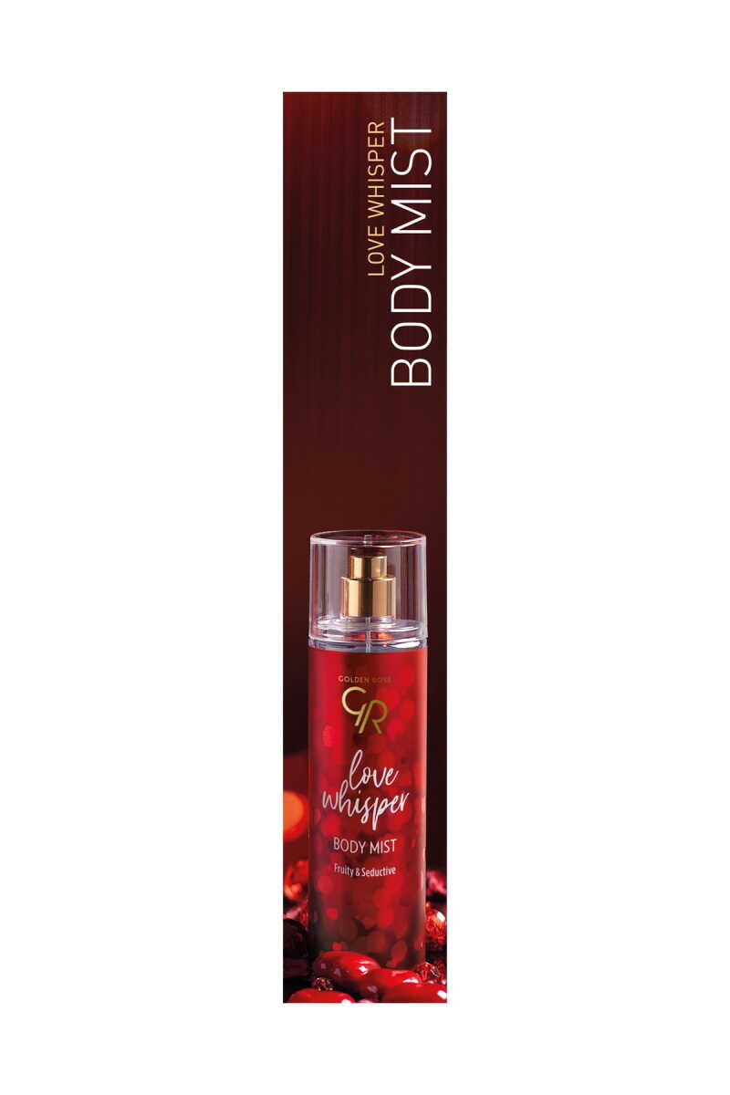 Golden Rose Love Whisper Body Mist with Red Berry and Peach Scent