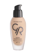 Golden Rose Satin Smoothing Fluid Foundation with SPF 15, Shade 23 Almond, 30 ml