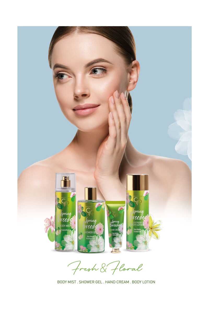 Golden Rose Spring Breeze Shower Gel with Aloe Vera and Provitamin B5