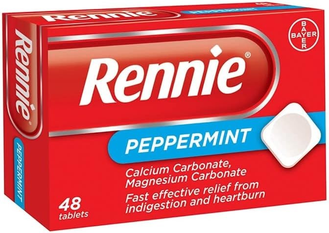 Rennie Peppermint 48 Tablets