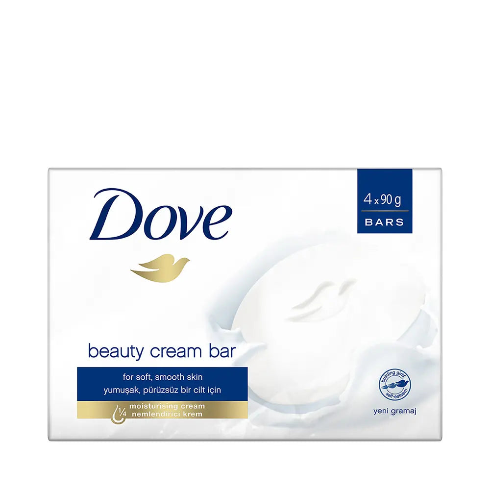 Dove Cream Bar Original Beauty Bar 4 x 90g Pack Gentle Moisturizing Cleanser