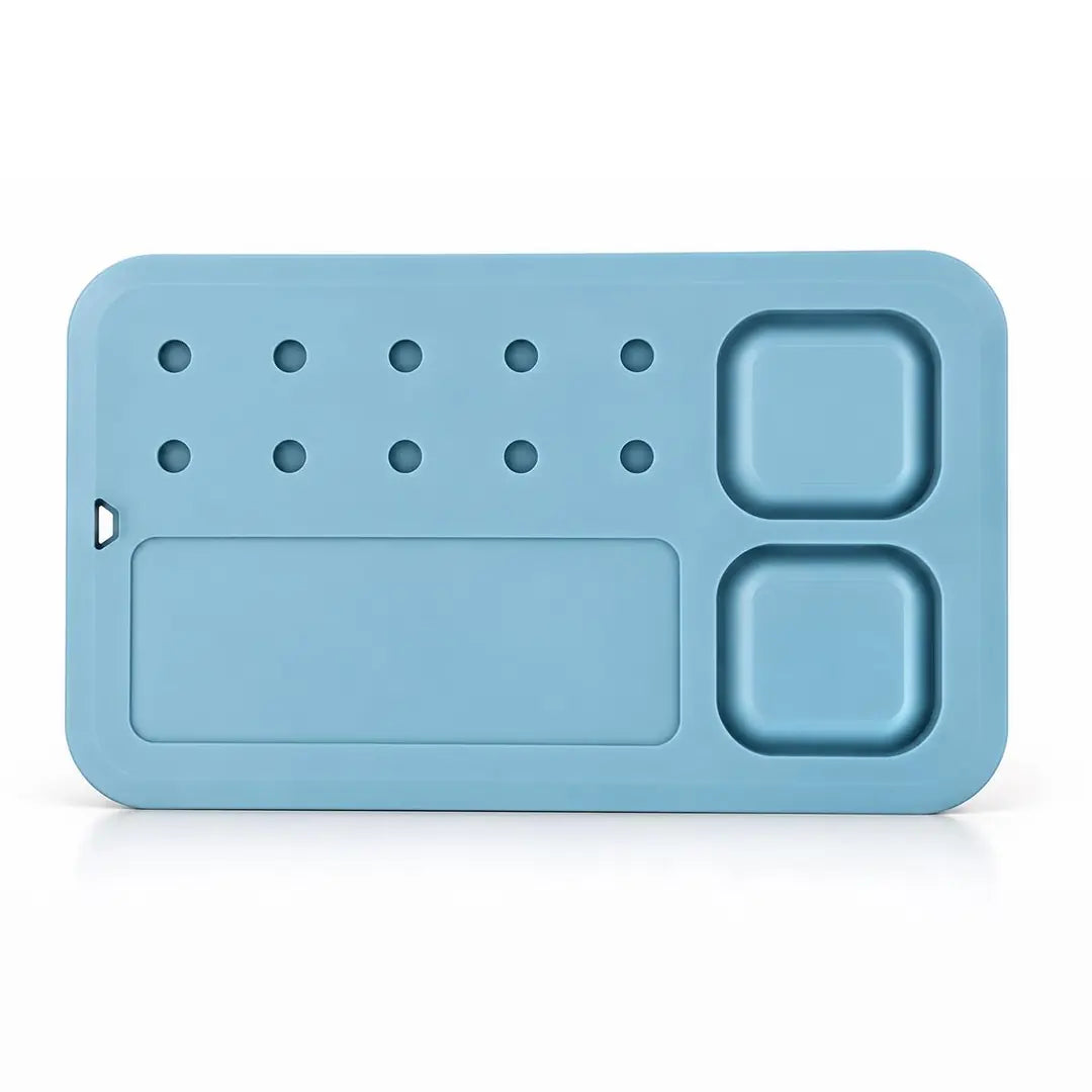 M-Pets Lecca Pro 6-in-1 Slow Feeding and Lick Mat, Blue L