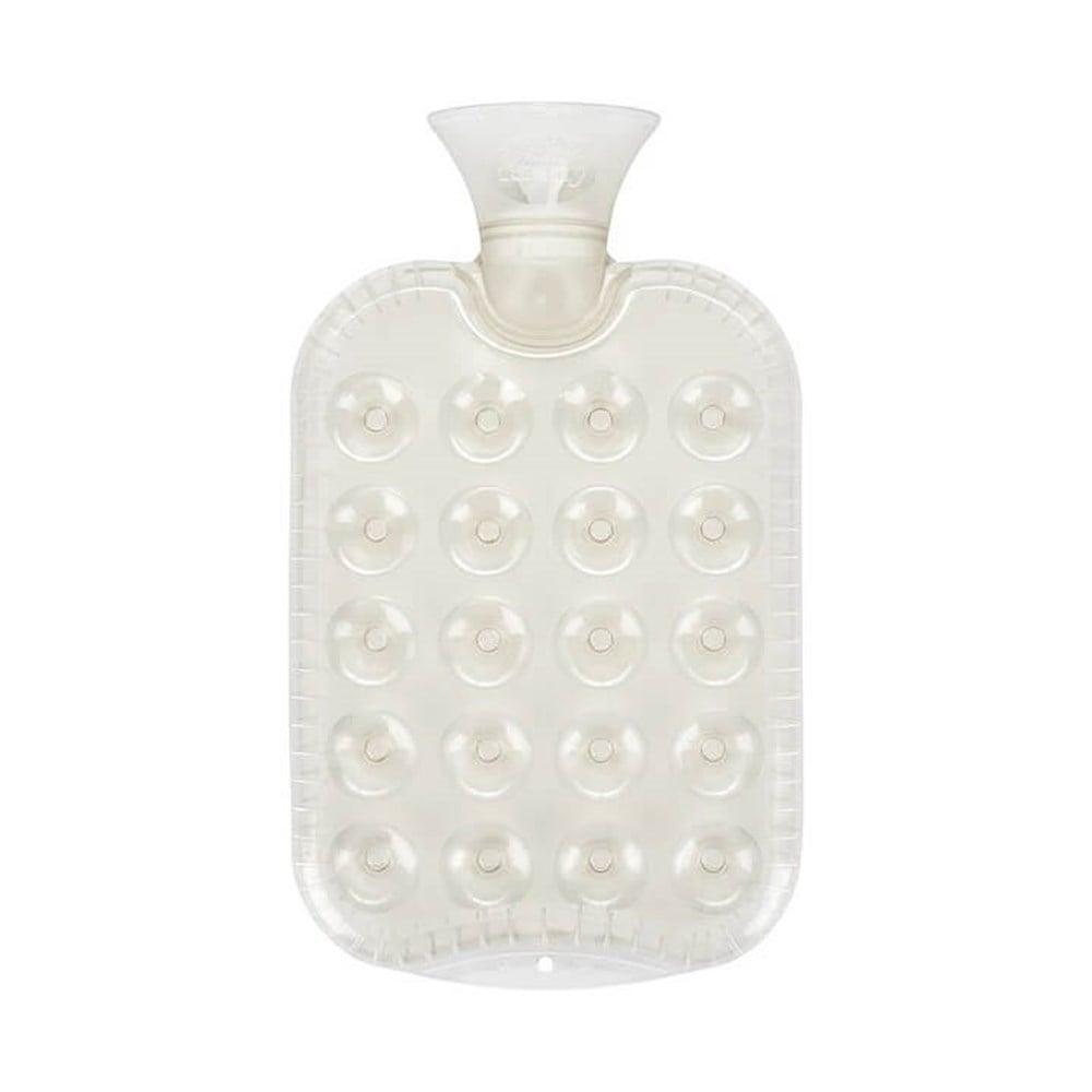 Fashy 1.2L Transparent Honeycomb Hot Water Bottle - TUV Certified, Odorless, Hot & Cold Therapy