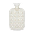 Fashy 1.2L Transparent Honeycomb Hot Water Bottle - TUV Certified, Odorless, Hot & Cold Therapy