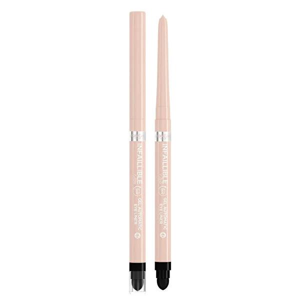 L'Oréal Paris Infaillible Bright Nude Automatic Gel Eyeliner: 36H Smudge-Proof, Waterproof Nude Eyeliner for Effortless Smoky Eyes