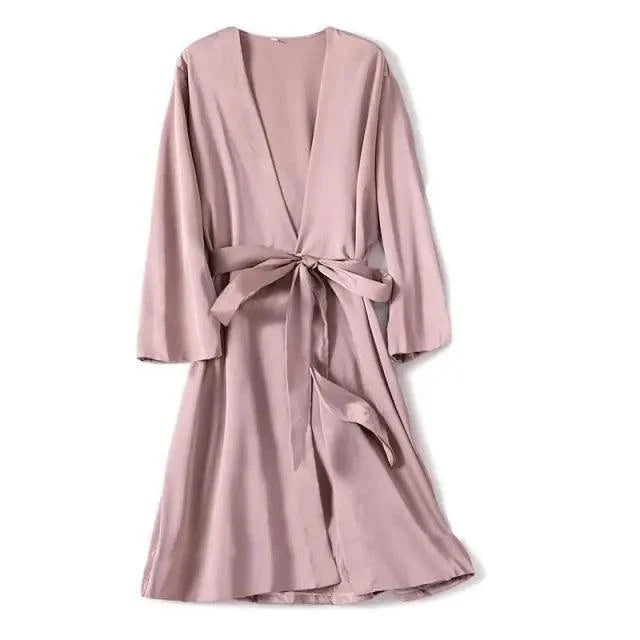 Ladies Fashion Red Soft Short Sleepwear For Women Trendy Women's Comfortable V Neck Bathrobe  Bridesmaid Bride Party Robes