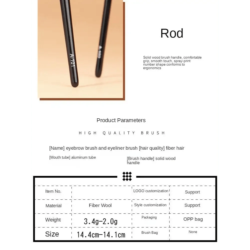 Lavish Style Contour Brush Eyebrow Eyeliner Brush Professional Small Angled Eyebrow Brush High Quality Eye brow liner Brush Makeup Tools