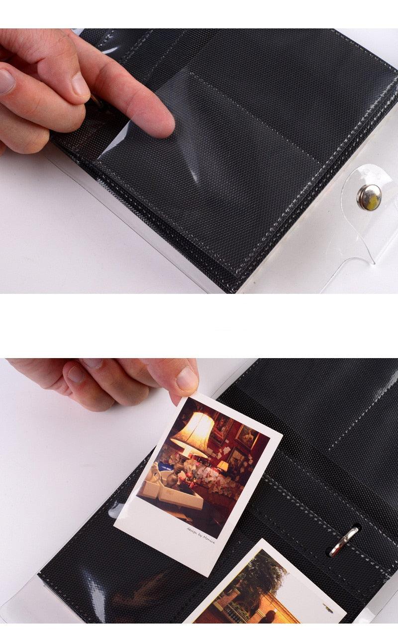 Light and Shadow Series Photo Album Ticket Storage Postcard 3 Inch memory 100 Pockets for Fujifilm Mini Film Paper Baby Family Scrapbook Albums DIY Memorable Gifts For Loved Ones