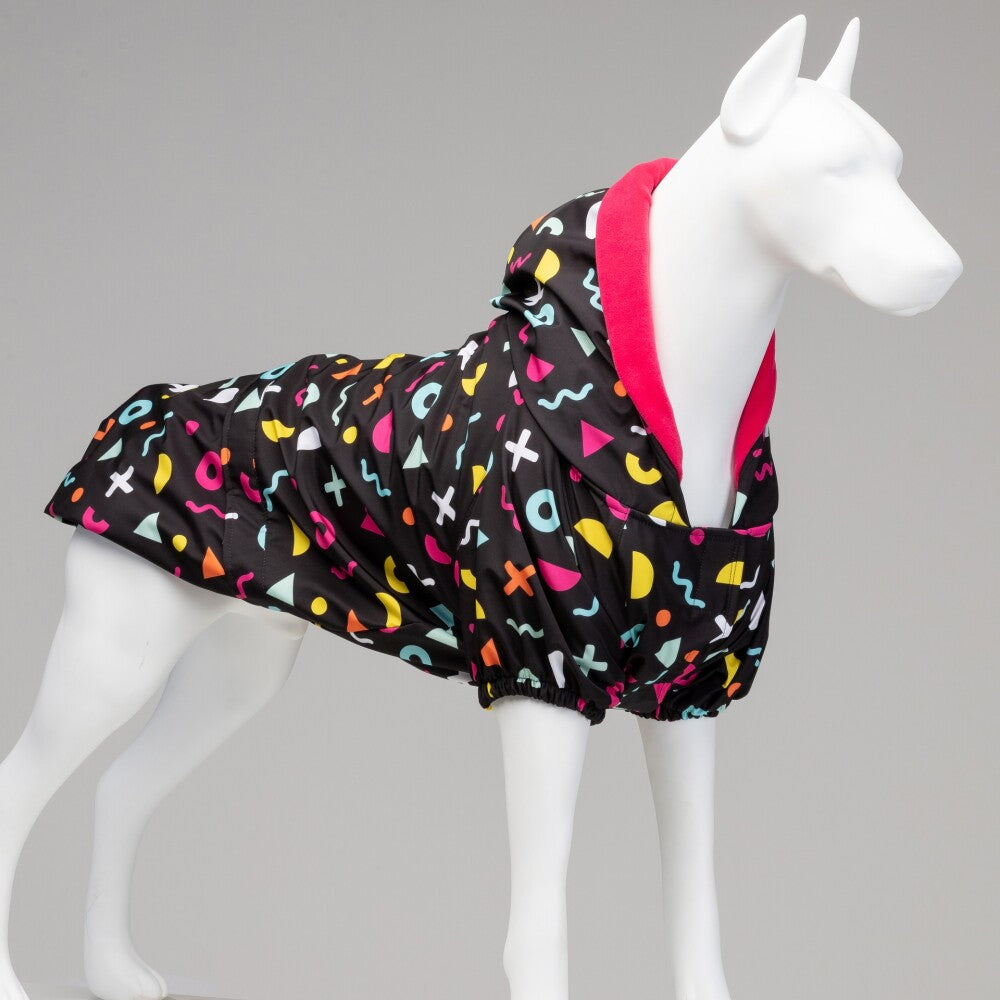 Lindo Dogs Joy Hooded Waterproof Dog Raincoat, Size 6