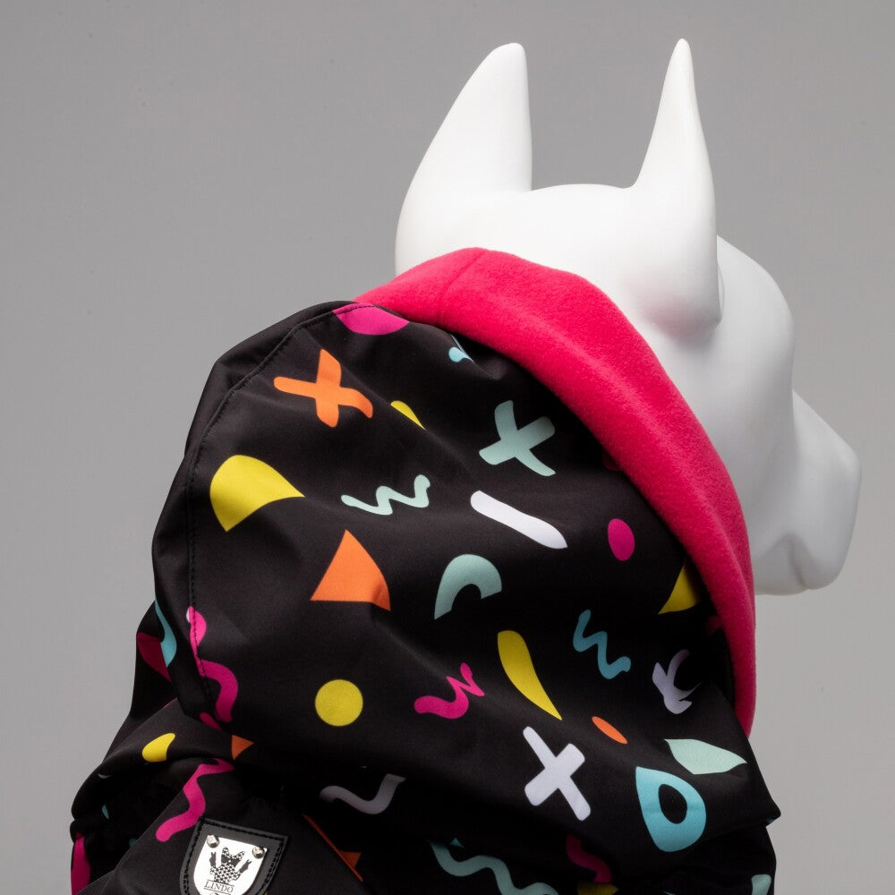 Lindo Dogs Joy Hooded Waterproof Dog Raincoat, Size 6
