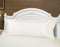 Long Pillowcase Brown Solid Pillow Case Cover Silk Satin Fabric Pillow Cover Soft Grey Satin Body Pillow Pillowcase Silky Long Pillow Case Home Textile For Bedroom