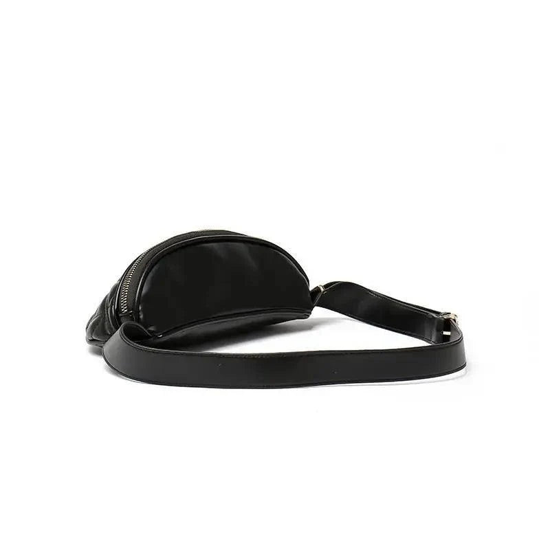Luxurious Women PU Leather Waist Bags Waterproof Belt Bag Cross Body Fanny Pack Travel Bum Bag