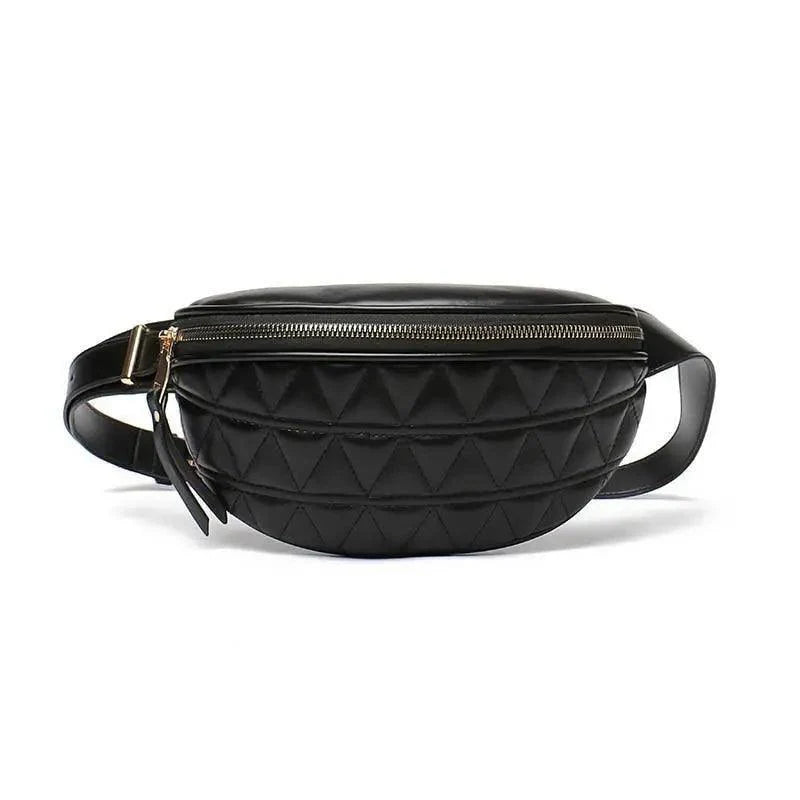 Luxurious Women PU Leather Waist Bags Waterproof Belt Bag Cross Body Fanny Pack Travel Bum Bag