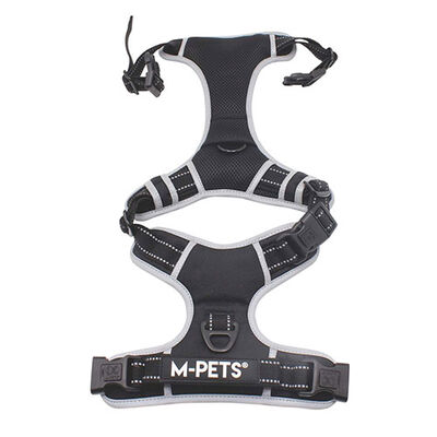 M-Pets Hiking Reflective Dog Harness Black XL 50-110cm