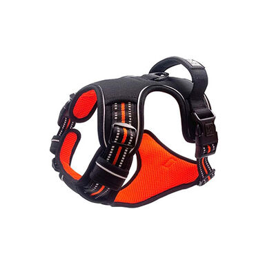 M-Pets Hiking Reflective Dog Harness Orange Large 45-95 cm