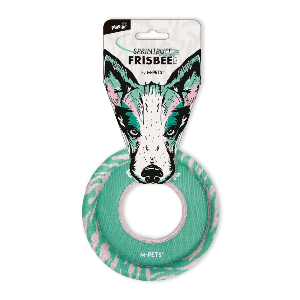 M-Pets Sprintpuff Frisbee Dog Toy, Floating Green, 24 cm