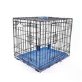 M-Pets Voyager 2-Door Dog Crate Secure Lock Large Blue 36in