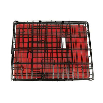 M-Pets Voyager 2-Door Dog Crate Secure Locking System Medium Red