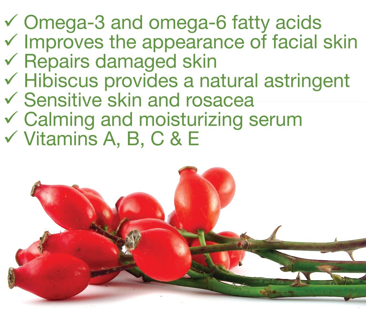 Rosehip + Hibiscus Facial Serum