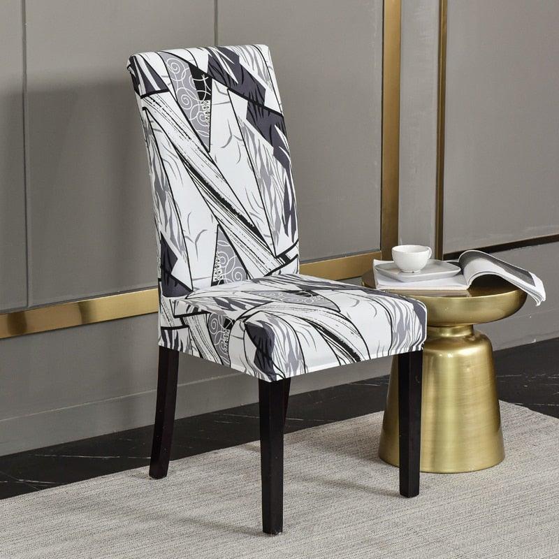 Marble Printed Stretch Chair Cover For Dining Room Office Banquet Chair Protector Elastic Material Armchair Cover  Chair Cover Chair Slipcover Marble Background Texture Parson Chair