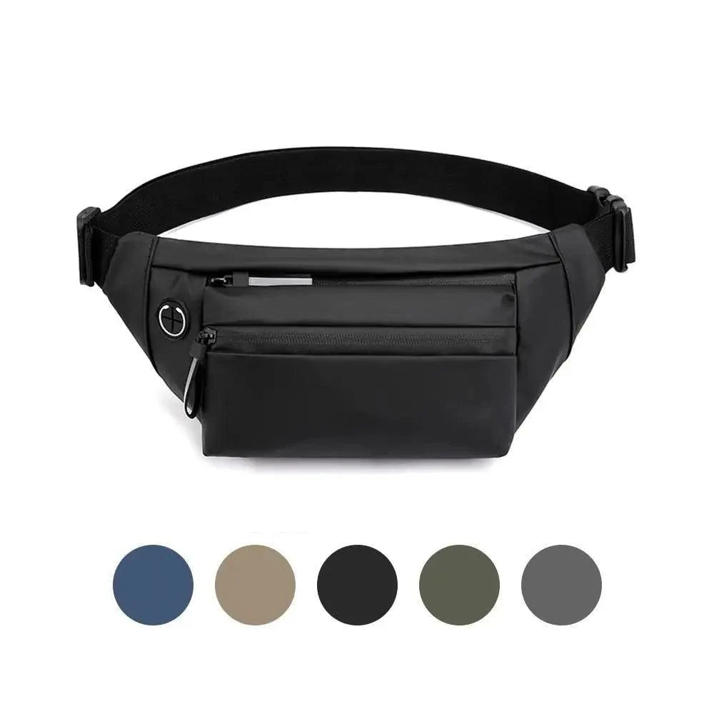 Men Blue Waterproof Belt Bag Fashion Chest Pack New Design High Quality Outdoor Sports Fanny Pack Men's Travel Shoulder Bags