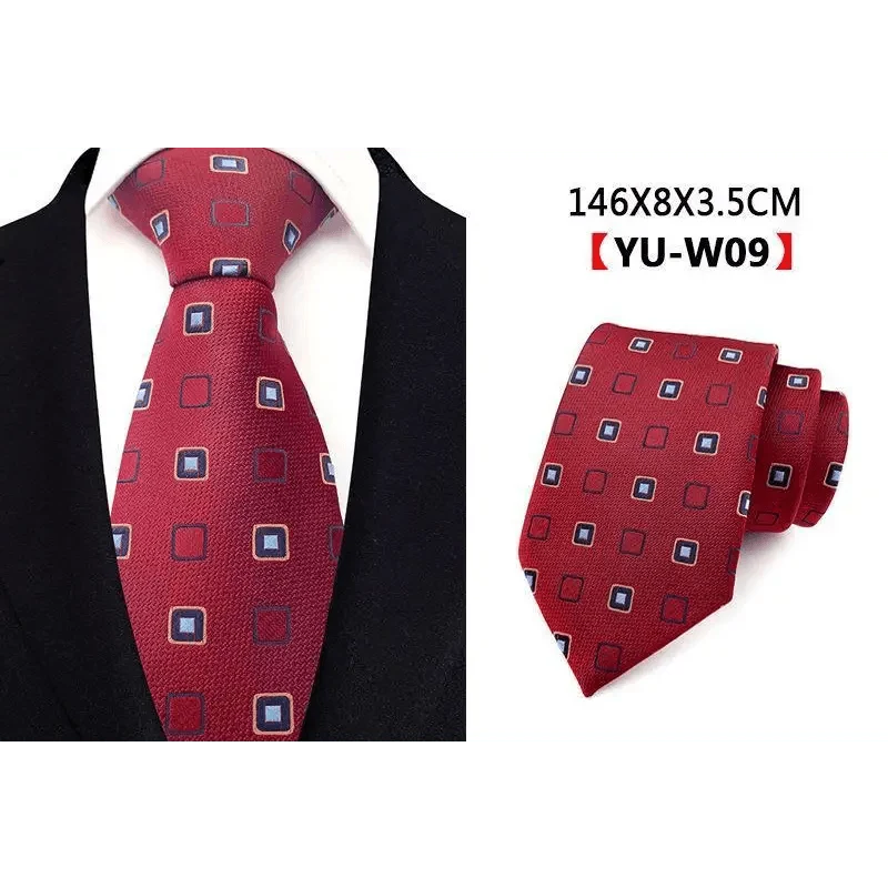 Men Business Elegant Necktie Design Silk Wedding Tie For Men Office Mens Fashion Formal Tie