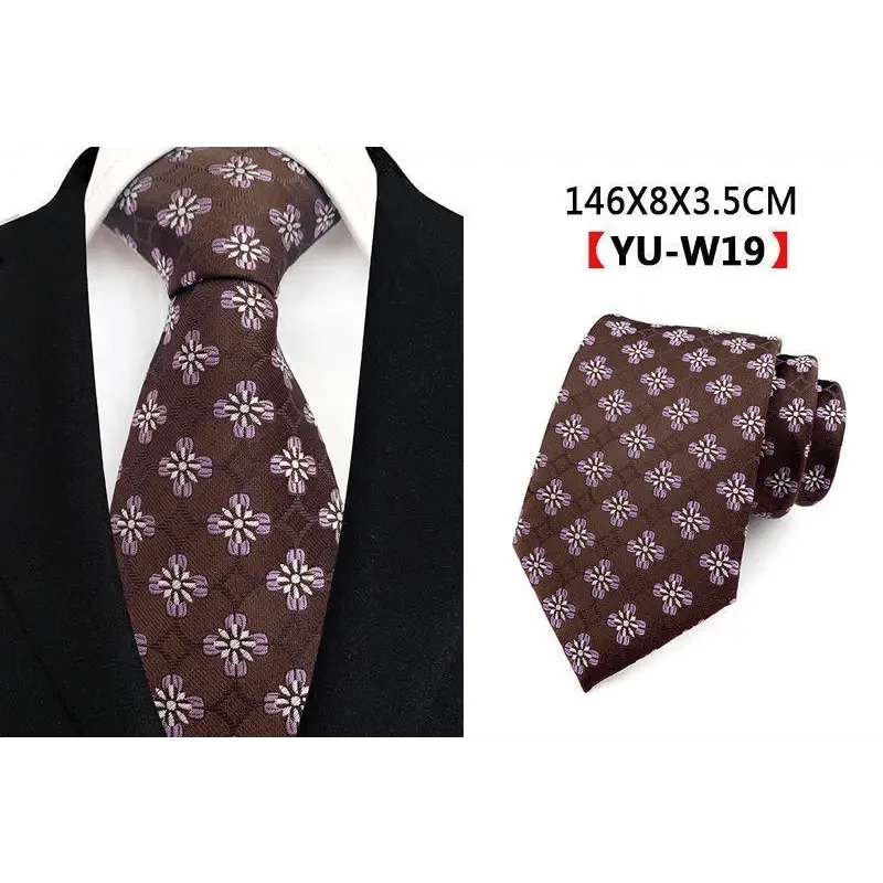 Men Business Elegant Necktie Design Silk Wedding Tie For Men Office Mens Fashion Formal Tie
