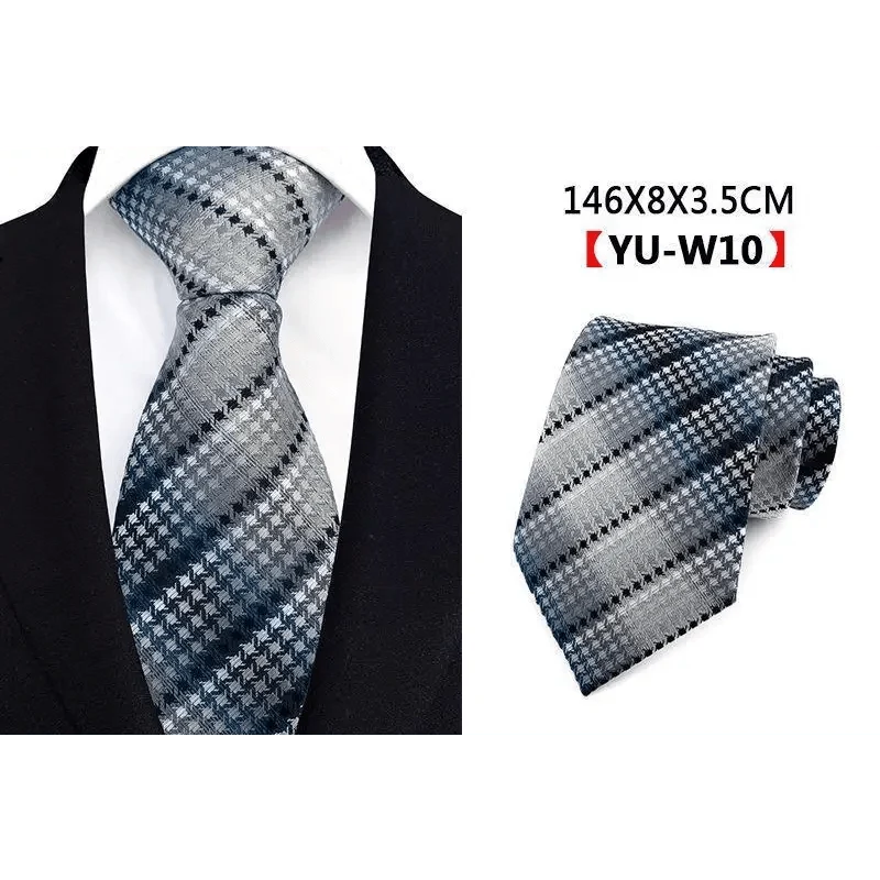 Men Business Elegant Necktie Design Silk Wedding Tie For Men Office Mens Fashion Formal Tie