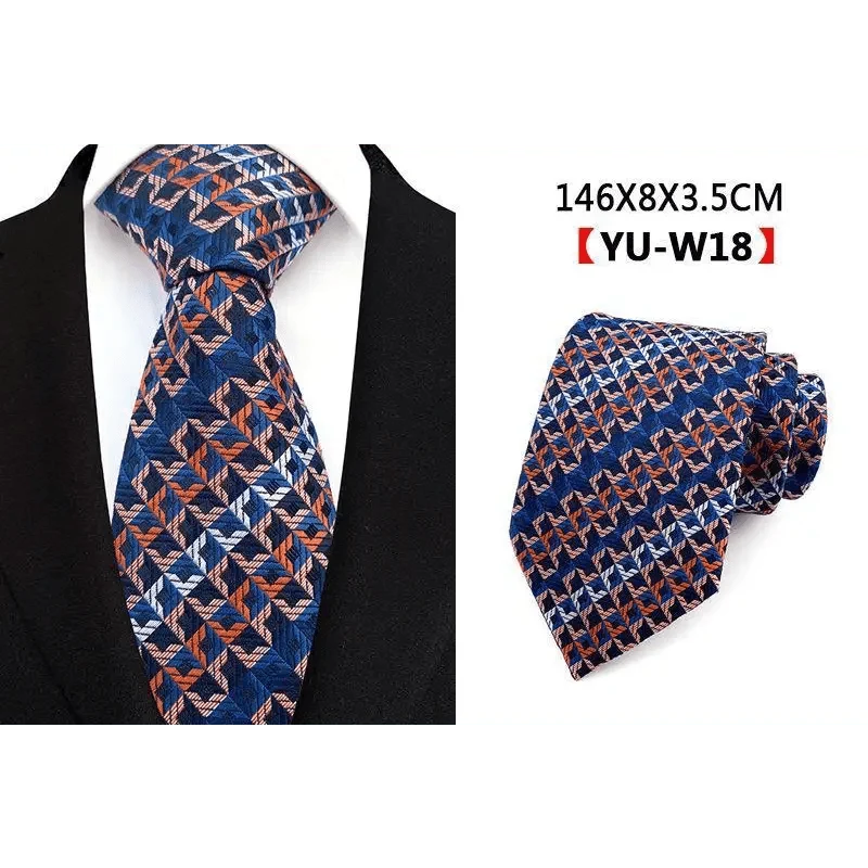 Men Business Elegant Necktie Design Silk Wedding Tie For Men Office Mens Fashion Formal Tie