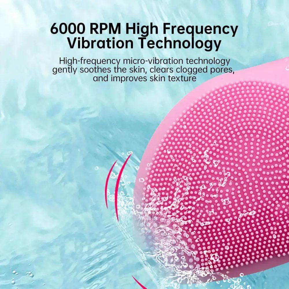 Mini Electric Silicone Facial Cleansing Brush Gentle Exfoliating Massager for all skin types Skin Care Tools