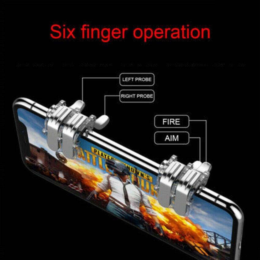 Mobile Trigger Gamepad Controller Sensitive Touch Fire Button Shooter Grip Trigger Aim Key Joystick for IOS Android