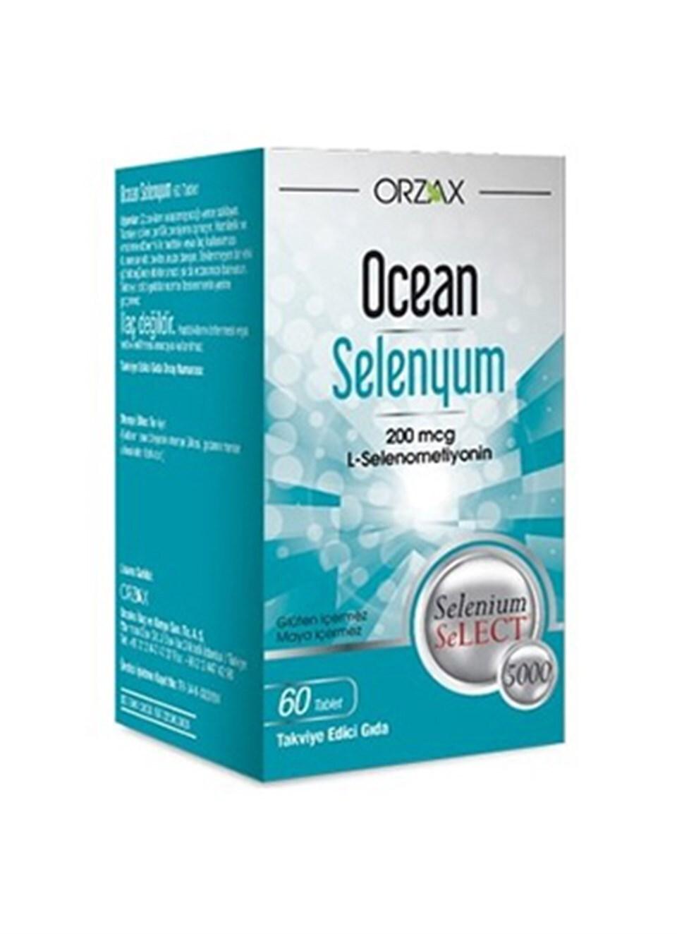 Ocean Selenium Dietary Supplement - 200 mcg Selenium, 60 Tablets for Immune Support