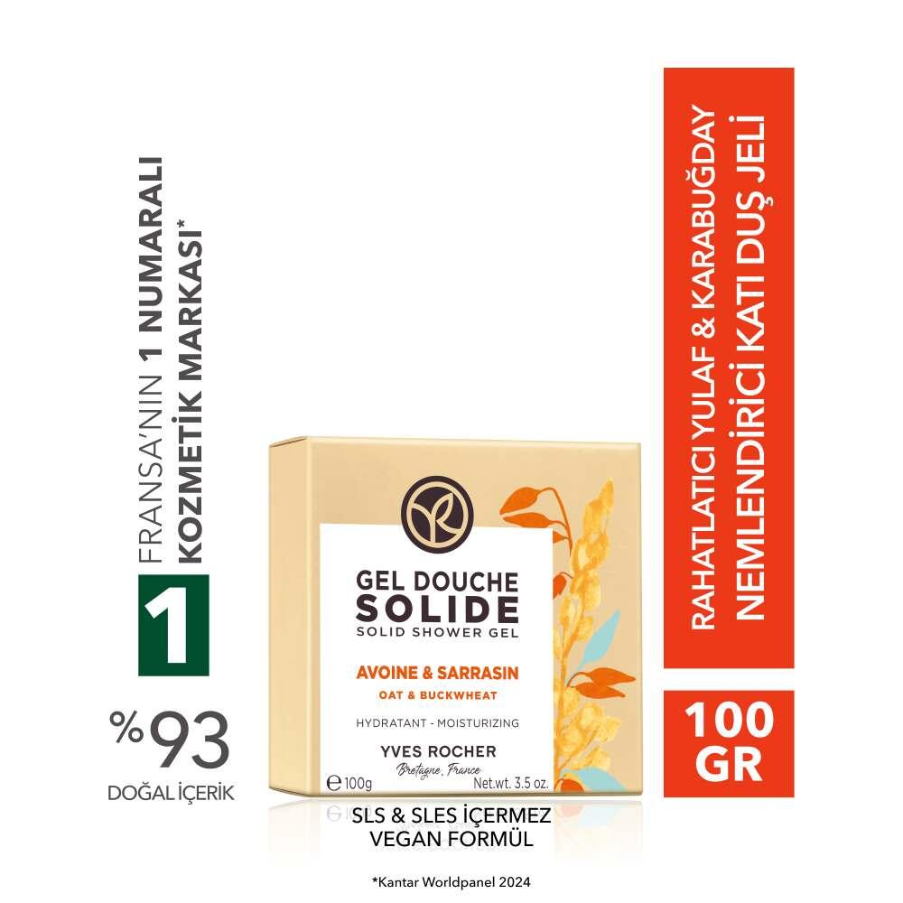 Yves Rocher Natural Oat & Buckwheat Moisturizing Vegan Shower Bar