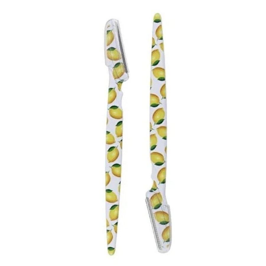 Nascita 2-Pack Lemon Eyebrow Razor Set for Clean, Precise Shaping
