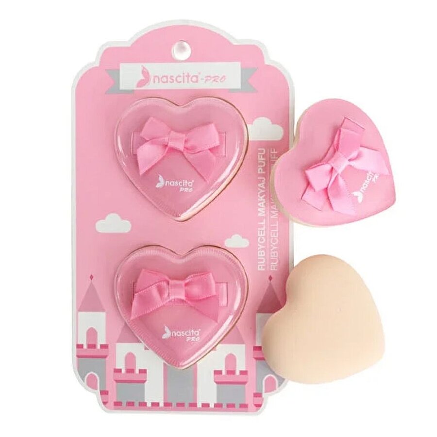Nascita Makeup Sponge Set with Ruby Cell Shape - 2 Pack