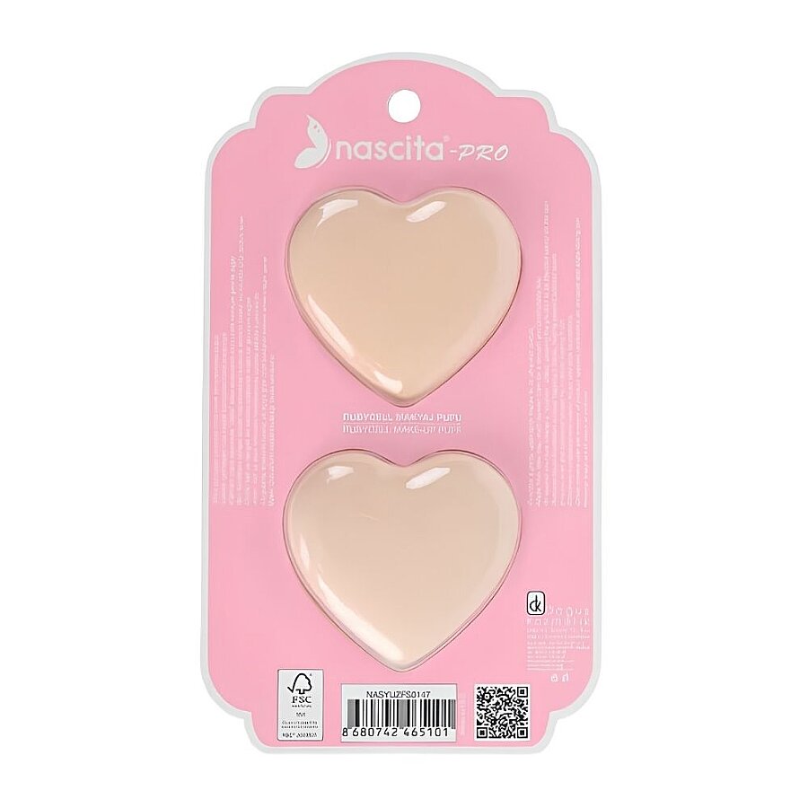 Nascita Makeup Sponge Set with Ruby Cell Shape - 2 Pack