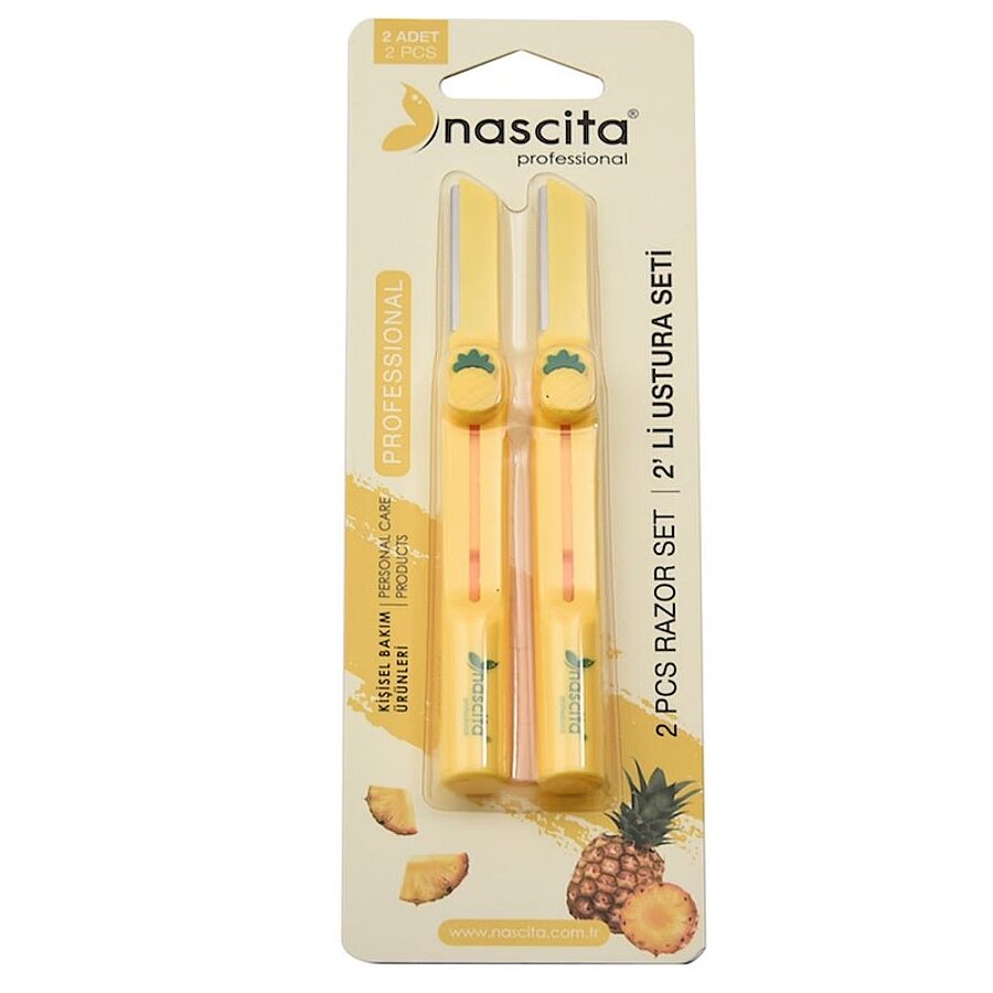 Nascita Retractable 2-Pack Razor Set with Pineapple Scent