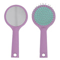 Nascita Hair Brush with Mirror Purple - Detangling Styling Brush