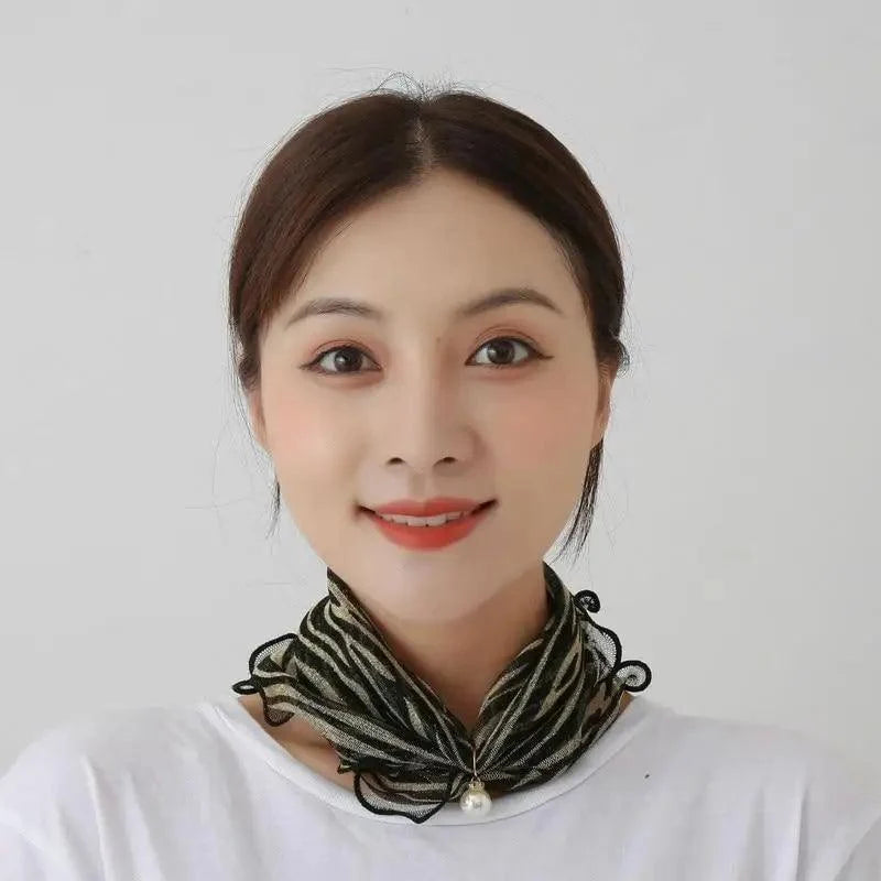 Neck Collars Fashion Scarves for Women And Girls Print Satin Silk Scarf Female Bandana Head Bib Scarfs For Ladies