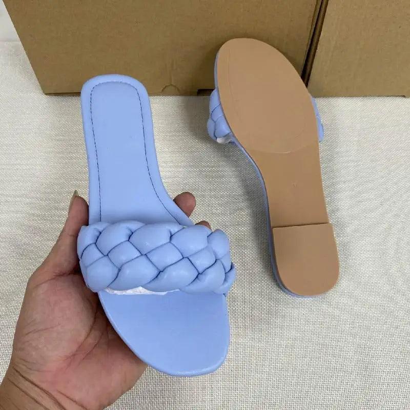 New 2021 Summer Sandals Flat Bottom Fashion Women Slides Sandals slipper -  Outdoor designer shoes for women