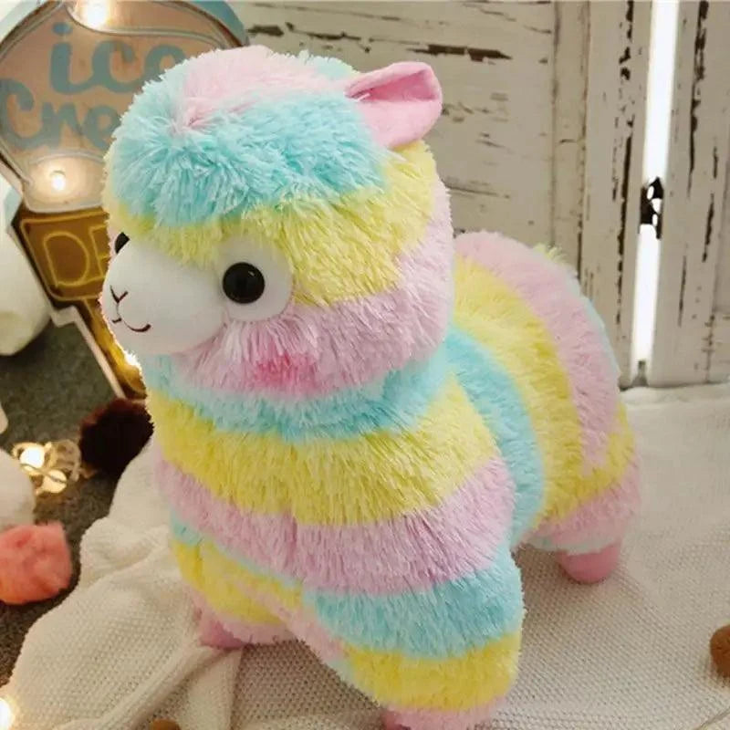 New Elegance 25cm Colorful Alpaca Plush Doll Baby Cute Animal Doll Soft Cotton stuffed doll Home Soft Toys Sleeping Mate Stuffed Plush Toys